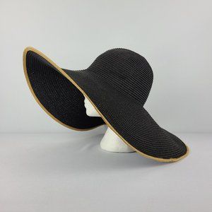 Oversize Black & Brown Sun Hat